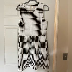 Jcrew Striped Sleeveless Dress
